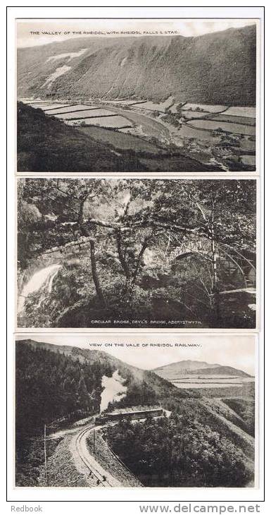 RB 928 - 9 Early Postcards - Devil's Bridge - Aberystwyth Cardiganshire Wales - Cardiganshire