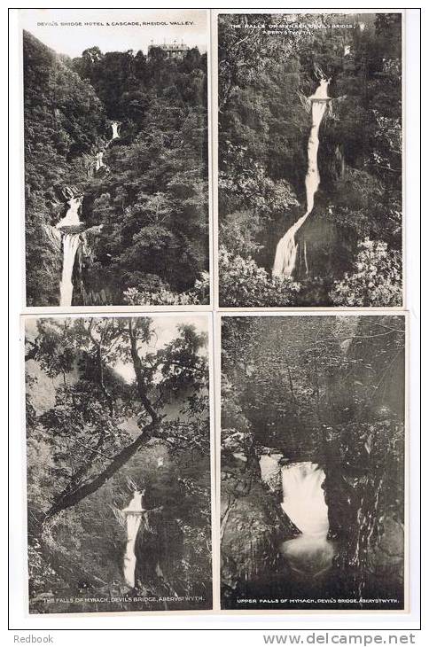 RB 928 - 9 Early Postcards - Devil's Bridge - Aberystwyth Cardiganshire Wales - Cardiganshire