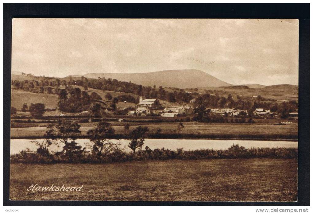 RB 928 - Early Postcard - Hawkshead From The River - Lake District - Cumbria - Hawkshead