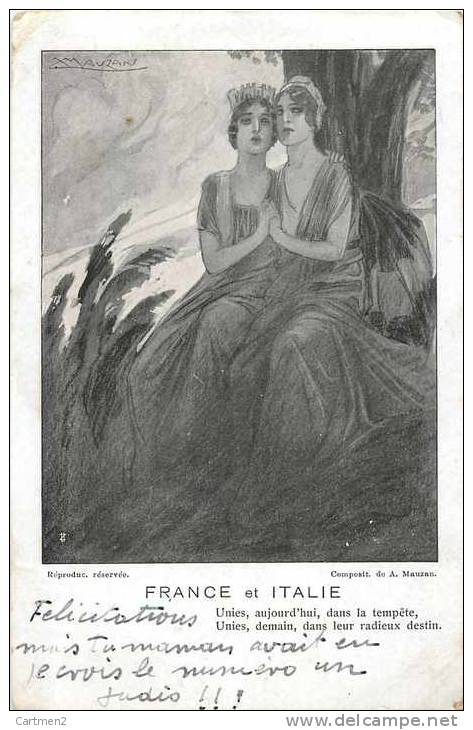 ILLUSTRATEUR MAUZAN FRANCE ET ITALIE ITALIA MILANO - Mauzan, L.A.