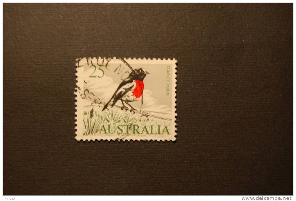 AUSTRALIA 1 VALORE USATO 1966  UCCELLO PETTIROSSO - Sparrows