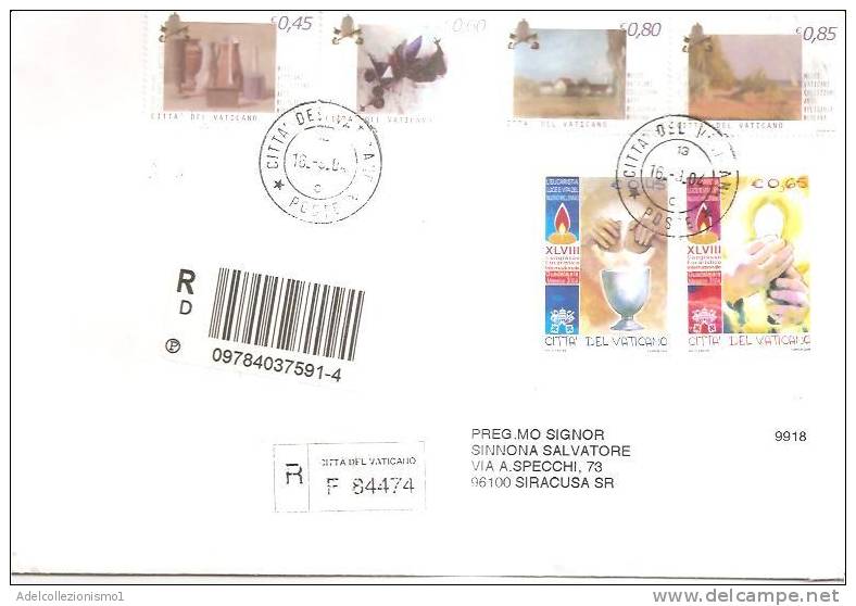 65751) 16/09/2004 - Serie Complete Musei Vaticani + Congresso Eucaristico Internazionale - Briefe U. Dokumente