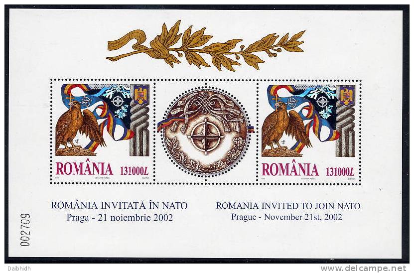 ROMANIA 2002 NATO Summit Conference Block MNH / **.  Michel Block 325 - Ungebraucht