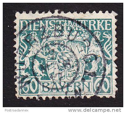 Bavaria, Scott #O17, Used, Coat Of Arms, Issued 1916 - Other & Unclassified
