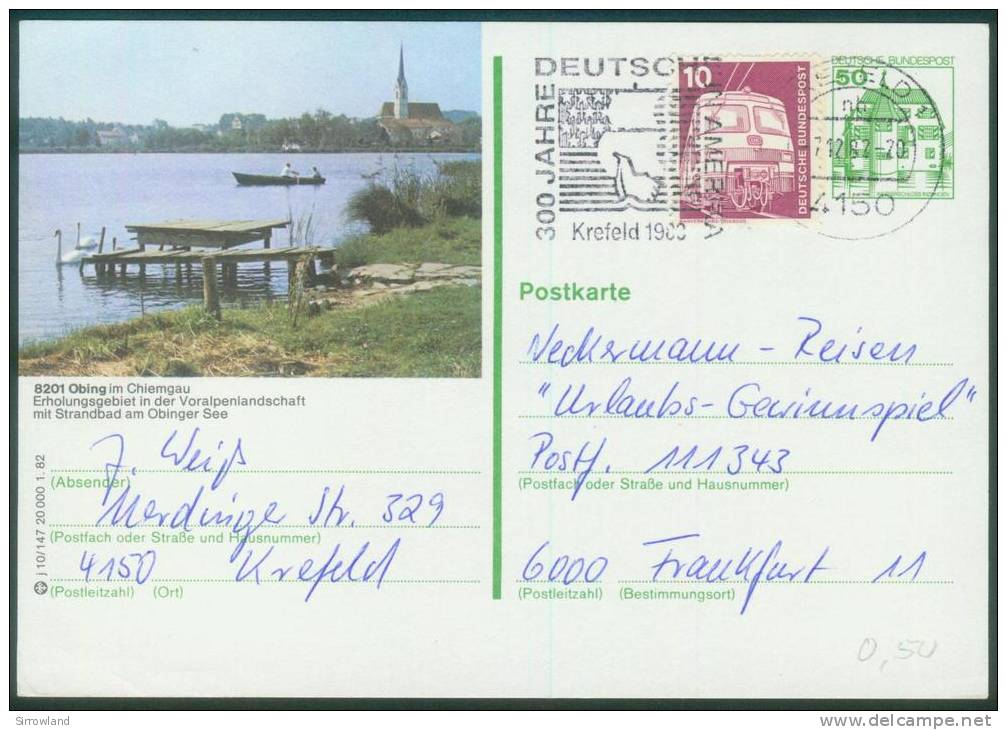 BPK 1982 Mi: P 134 Serie  J9-12  6 Karten (Bedarfspost) (&gt;weitere Bilder Innen - Cartes Postales Illustrées - Oblitérées