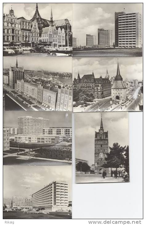 Germany - Rostock Folder - 10 Pictures Size 8,6 Cm X 6,7 Cm.   # 911 # - Collections