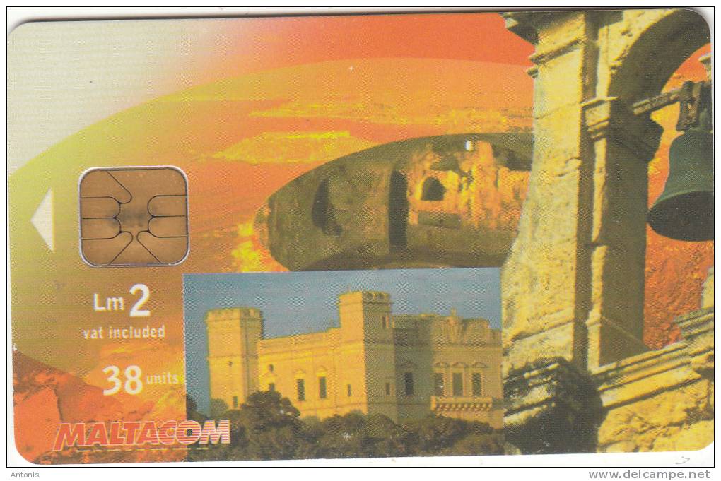 MALTA - Verdala Castle, Tirage 60000, 02/03, Used - Malte