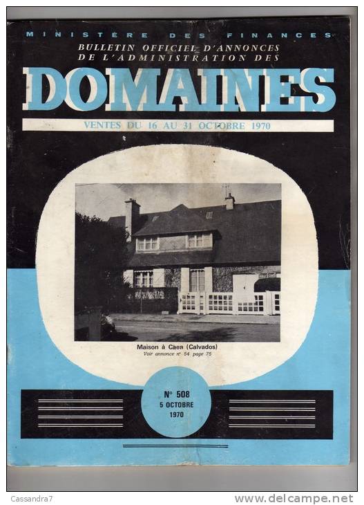 Bulletin D´annonces Des Domaines-N°508-Vente à Nantes-Dijon-Vannes-Issoudun,BMW R50-ancien Relais Hertzien Américain(L.A - Autres & Non Classés