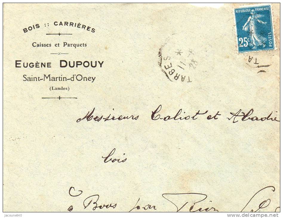 Saint Martin Doney 40 Lettre 1923 De Eugene Dupouy - Post