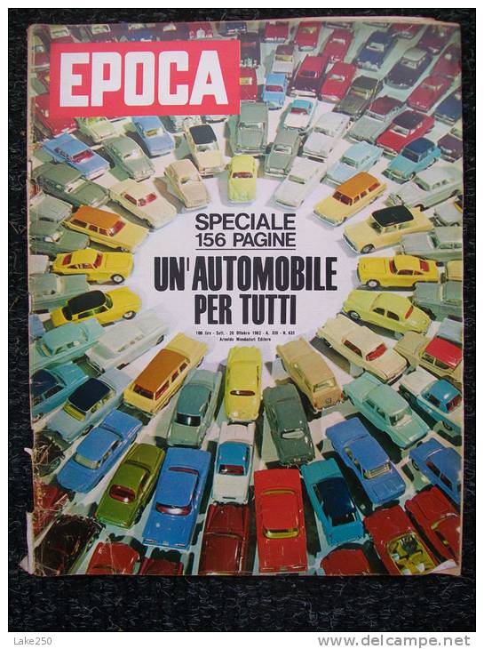 EPOCA Dell´OTTOBRE 1962    SPECALE    AUTOMOBILI - Motori