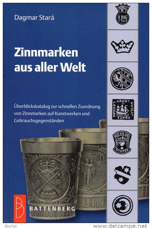 Zinnmarken Katalog 2012 Neu 13€ Nachschlagwerk Für Zinn-Marken Der Welt Auf Kunst-Werke Becher Sn Catalogue Of Germany - Tematica