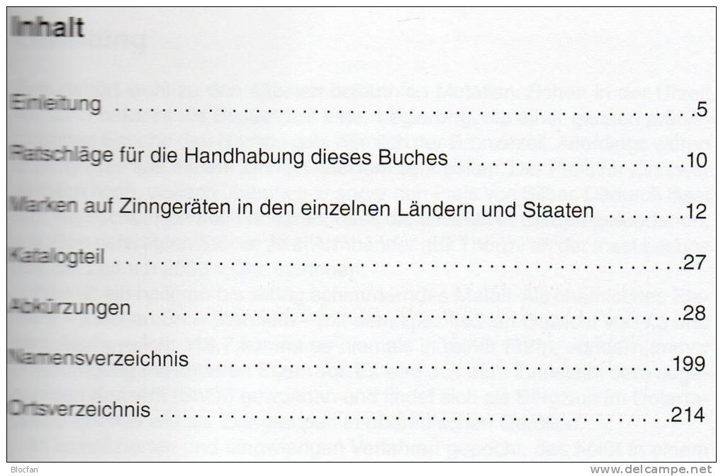 Zinnmarken Katalog 2012 Neu 13€ Nachschlagwerk Für Zinn-Marken Der Welt Auf Kunst-Werke Becher Sn Catalogue Of Germany - Tematica