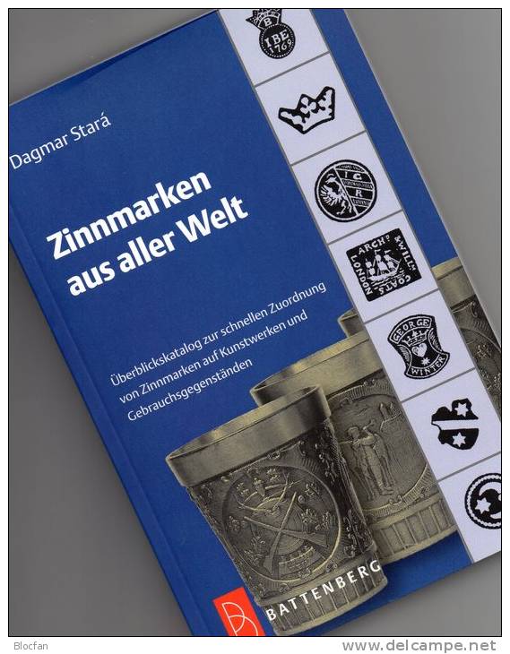 Zinnmarken aus aller Welt Marken Manufaktur Katalog Kunstwerke Gegenstände Buch 