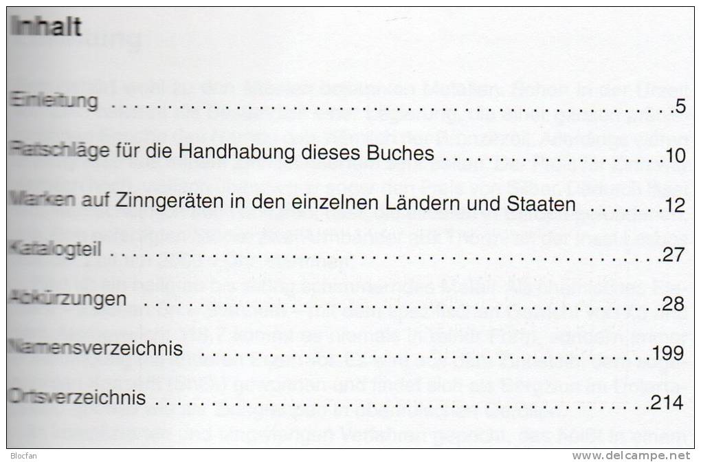 Zinnmarken Katalog 2012 Neu 13€ Nachschlagwerk Für Zinn-Marken Der Welt Auf Kunst-Werke Becher Sn Catalogue Of Germany - German