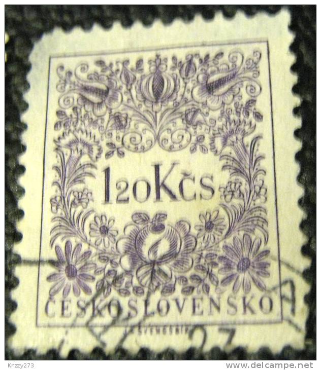 Czechoslovakia 1954 Postage Due 1.20k - Used - Timbres-taxe