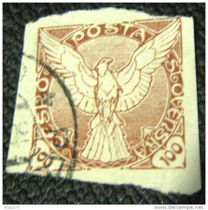 Czechoslovakia 1918 Newspaper Stamp 100h - Used - Francobolli Per Giornali