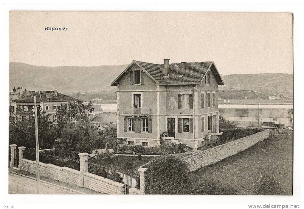 HENDAYE - Maison Quartier De La Gare - Wagons - Bidassoa - Carte Vierge - Hendaye