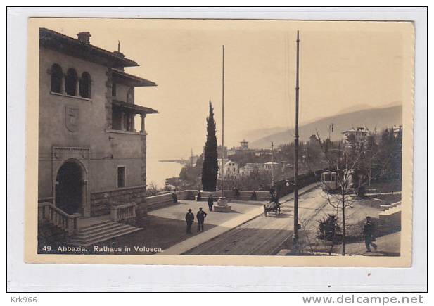 CROATIA OPATIJA  ABBAZIA Tram Nice Postcard - Croazia