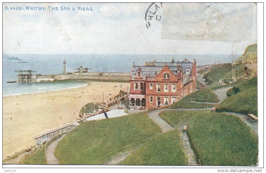 CP - WHITBY - THE SPA & PIERS - D.44261 - - Whitby