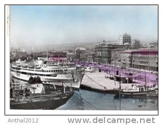 Schiff MS Jadran Im Hafen Von Rijeka 15.8.1961 Nach Biberach Riss - Dampfer