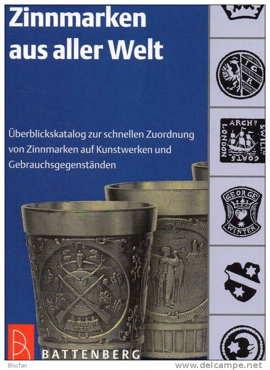 Zinnmarken Katalog 2012 Neu 13€ Nachschlagwerk Für Zinn-Marken Der Welt Auf Kunst-Werke Becher Sn Catalogue Of Germany - Asia
