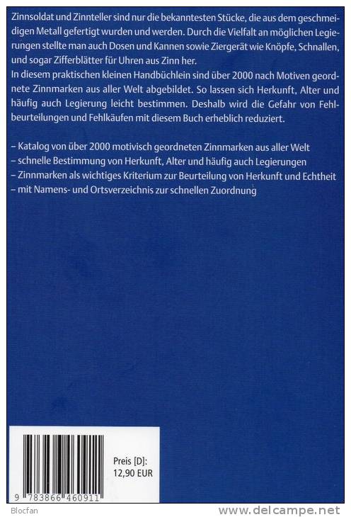 Zinnmarken Katalog 2012 Neu 13€ Nachschlagwerk Für Zinn-Marken Der Welt Auf Kunst-Werke Becher Sn Catalogue Of Germany - Asia
