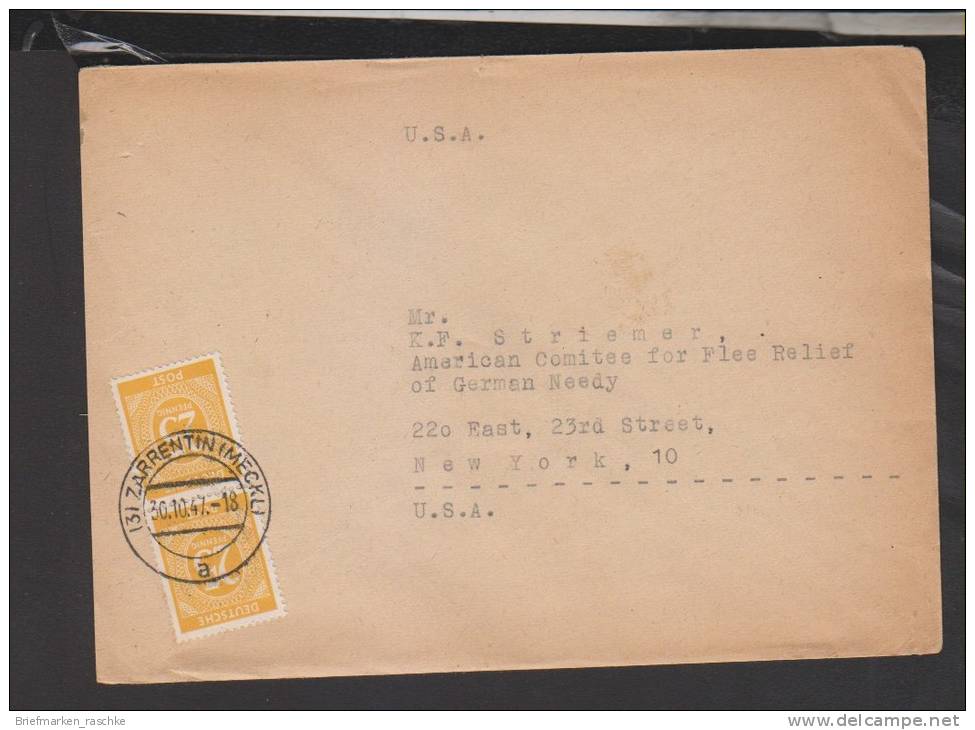 Kontrollrat,927,MEF Nach USA (3186) - Lettres & Documents