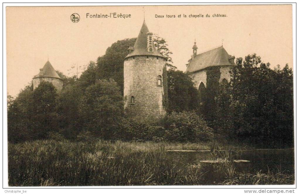 Fontaine L'Evêque, Deux Tours Et La Chapelle Du Château (pk9928) - Fontaine-l'Eveque