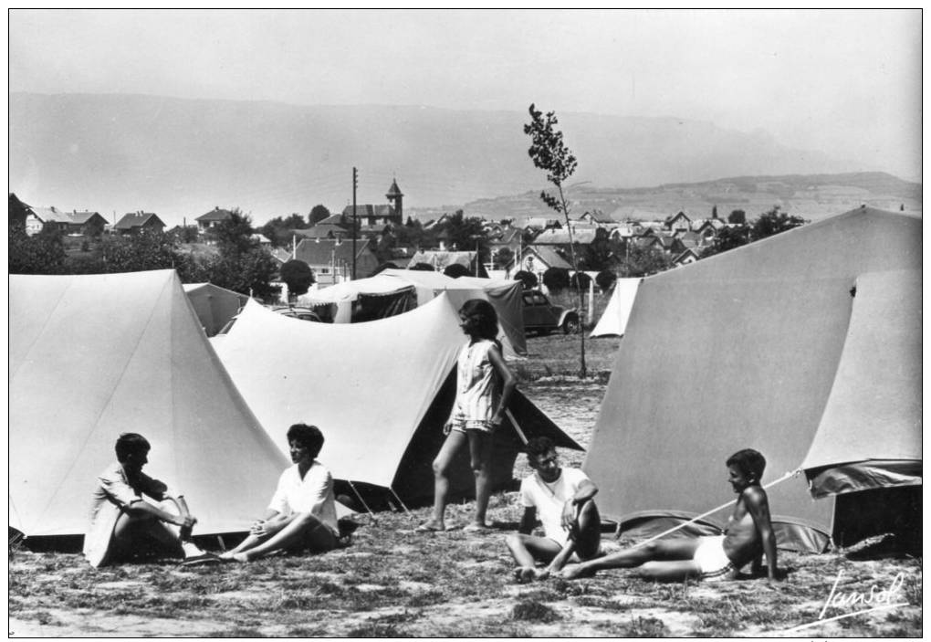 CPSM...CHALLES LES EAUX...LE CAMPING DU MONT SAINT MICHEL..PRIX:  2,49 € - Autres & Non Classés