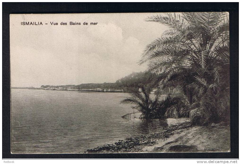 RB 929 - Early Egypt Postcard - Vue Des Bains De Mer - Ismalia - Ismailia