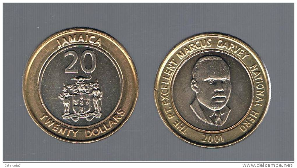 JAMAICA -   20 Dolar  2001  KM182 - Jamaica