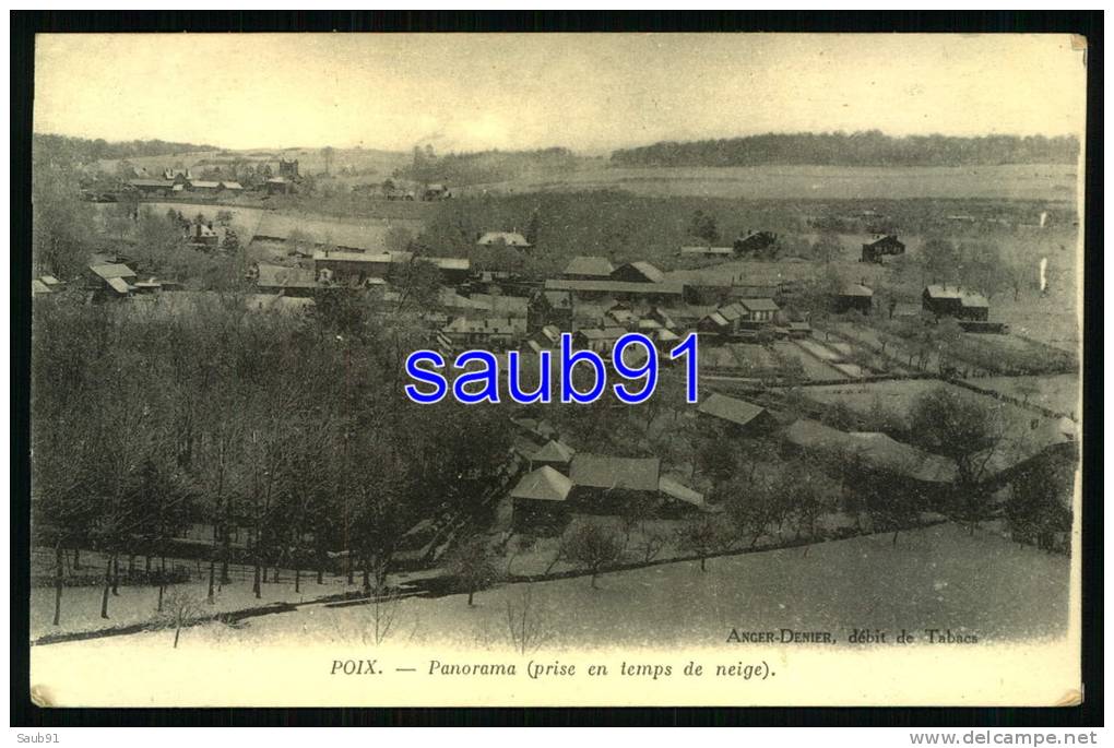 Poix - Panorama (prise  En Temps De Neige) - Réf : 29026 - Poix-de-Picardie