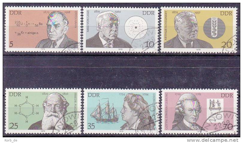 DDR 1979 / MiNr. 2406 - 2411  O / Used          (f668) - Oblitérés