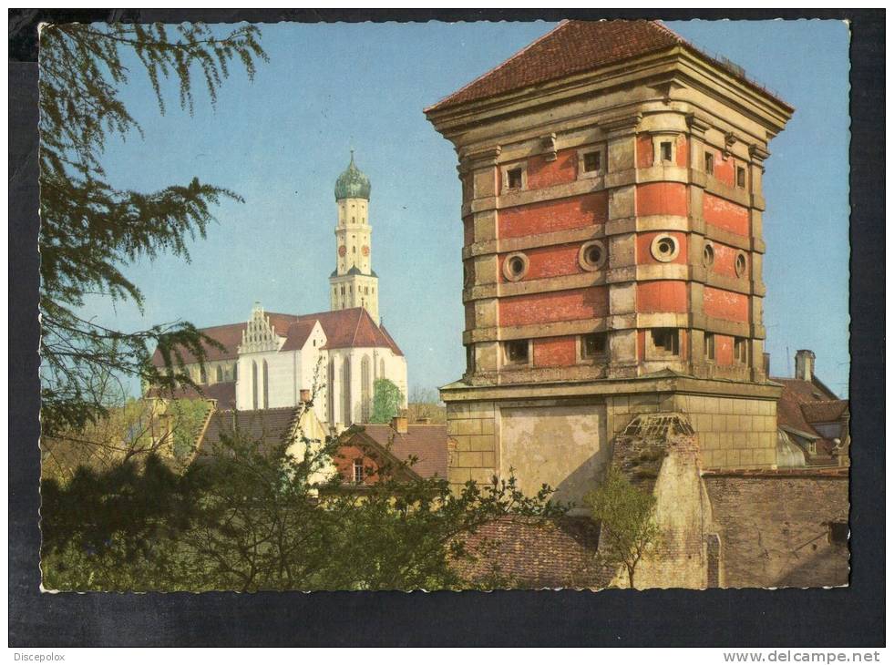 H560 Augsburg / Augsbourg -  Rotes Tor Und St. Ulrich - Red Gate And St, Ulrich's Minster - Auerbach