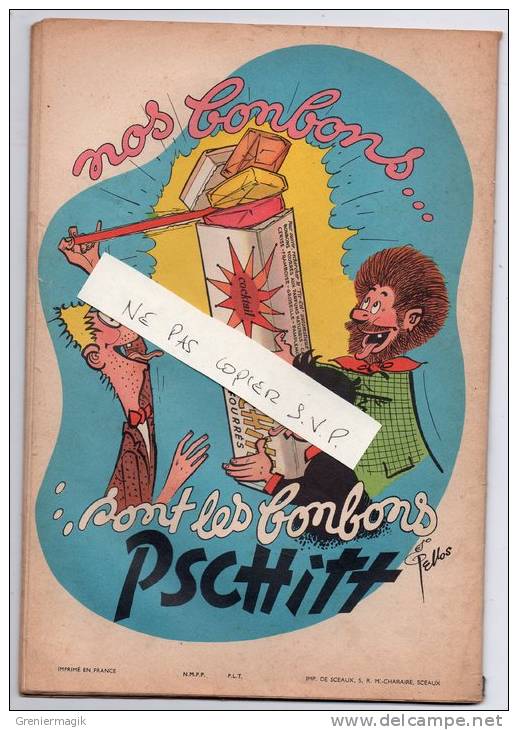 BD - Les Pieds Nickelés N°18 - Au Lycée - Pellos - Edition De 1964 - Pub Bonbons Pschitt - Pieds Nickelés, Les