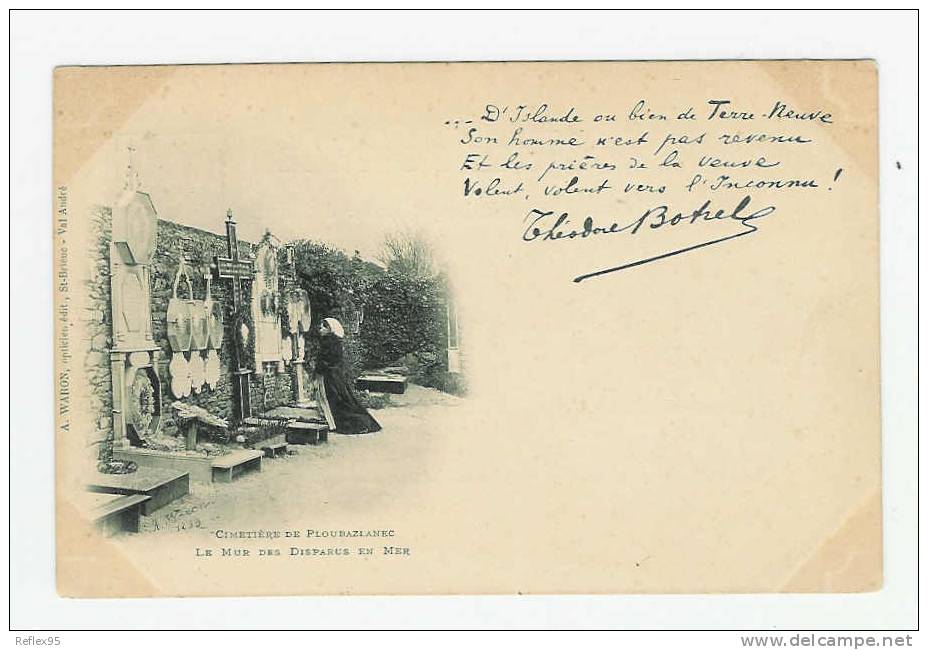 PLOUBAZLANEC - Cimetière - Le Mur Des Disparus En Mer ( BOTREL ) - Ploubazlanec