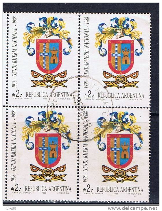 RA+ Argentinien 1988 Mi 1931 (Viererblock) - Gebraucht