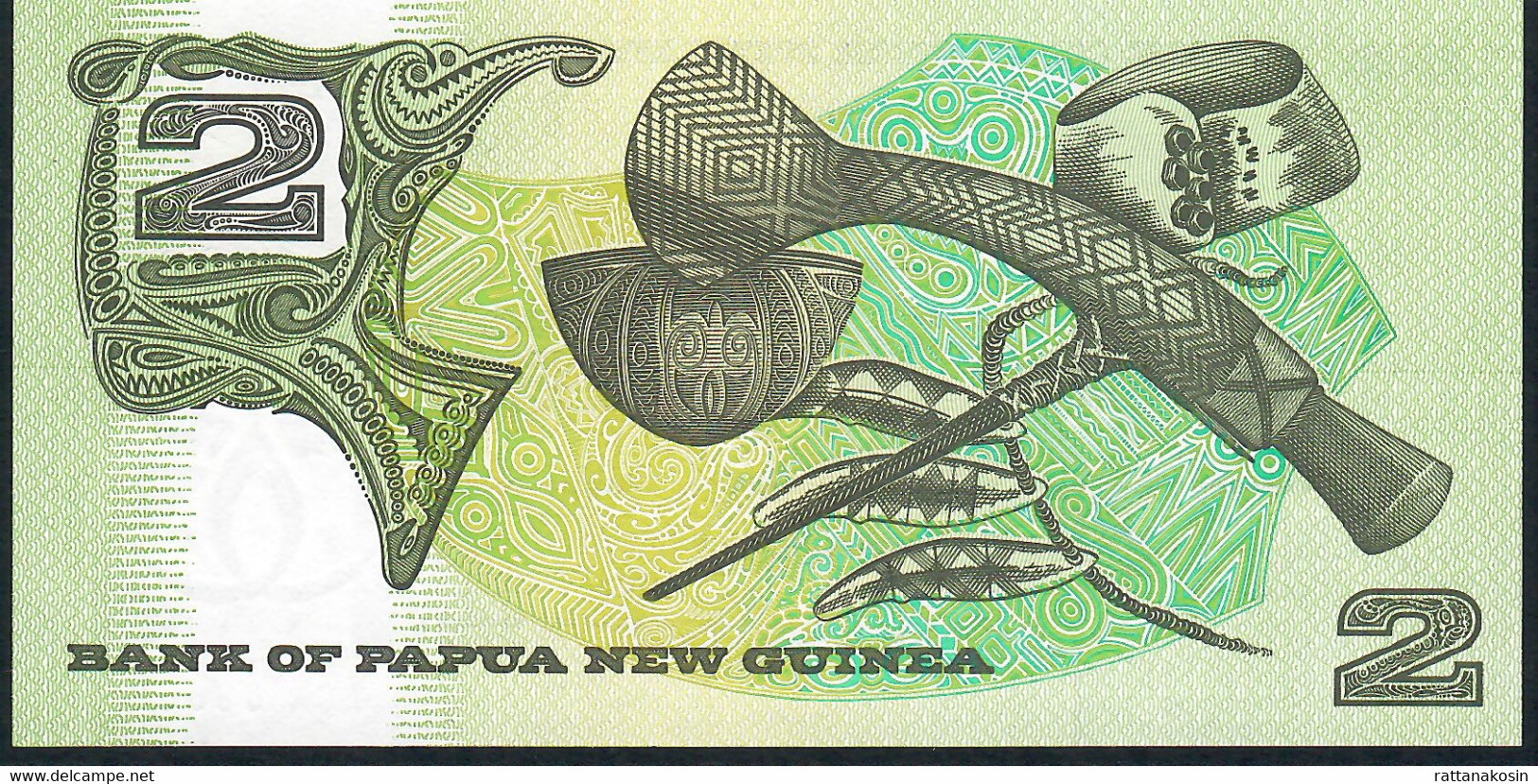 PAPUA NEW GUINEA   P5c   2   KINA    1981 Signature 3   UNC. - Papoea-Nieuw-Guinea