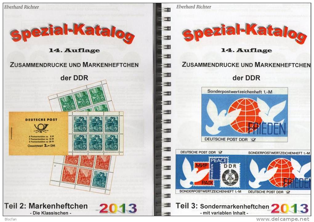 Markenhefte/SMH Kataloge Teil 2+ 3 DDR 2013 Neu 50€ Mit Freimarken Und Sondermarken Booklet Special Catalogue Of Germany - Germany