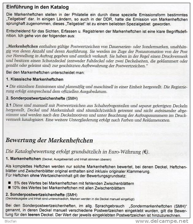 Markenhefte/SMH Kataloge Teil 2+ 3 DDR 2013 Neu 50€ Mit Freimarken Und Sondermarken Booklet Special Catalogue Of Germany - Germania