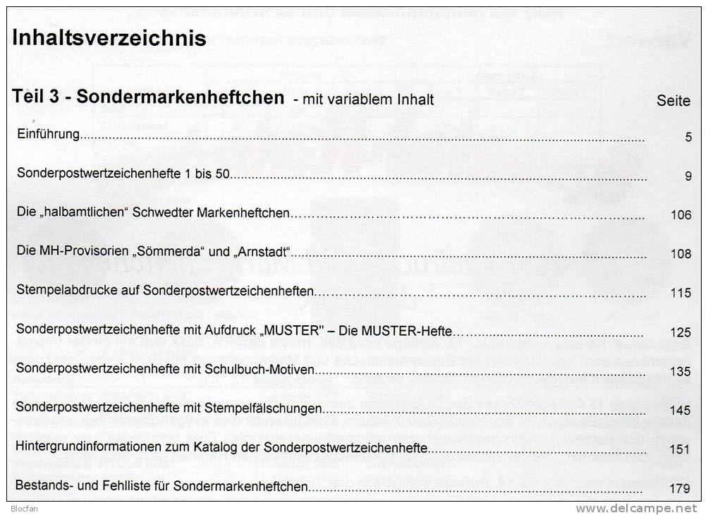 Markenhefte/SMH Kataloge Teil 2+ 3 DDR 2013 Neu 50€ Mit Freimarken Und Sondermarken Booklet Special Catalogue Of Germany - Allemagne