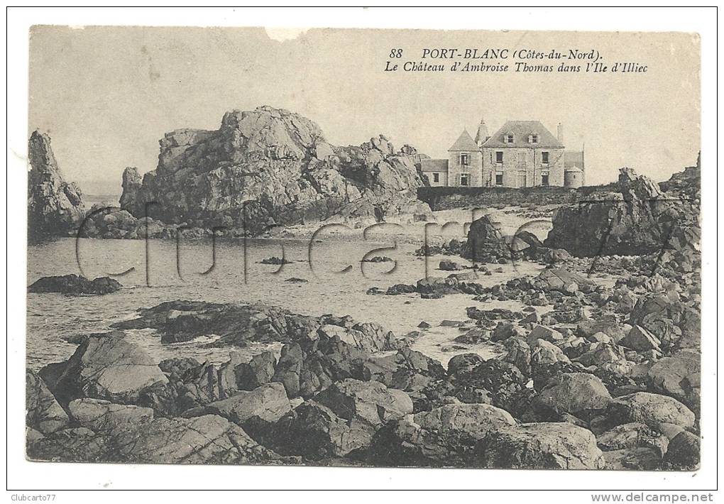 Penvénan  (22) :Le Château D´Amboise Thomas Dans L´Ile D´Illiec à  Port-Blancen 1910. - Penvénan