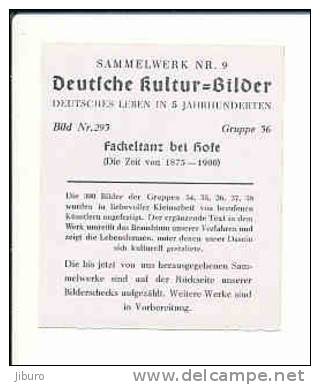 Fackeltanz Bei Hofe / La Danse à La Torche à La Cour / Fackel Tanz Cour Impériale Allemagne ???   // IM 39/10 - Autres & Non Classés