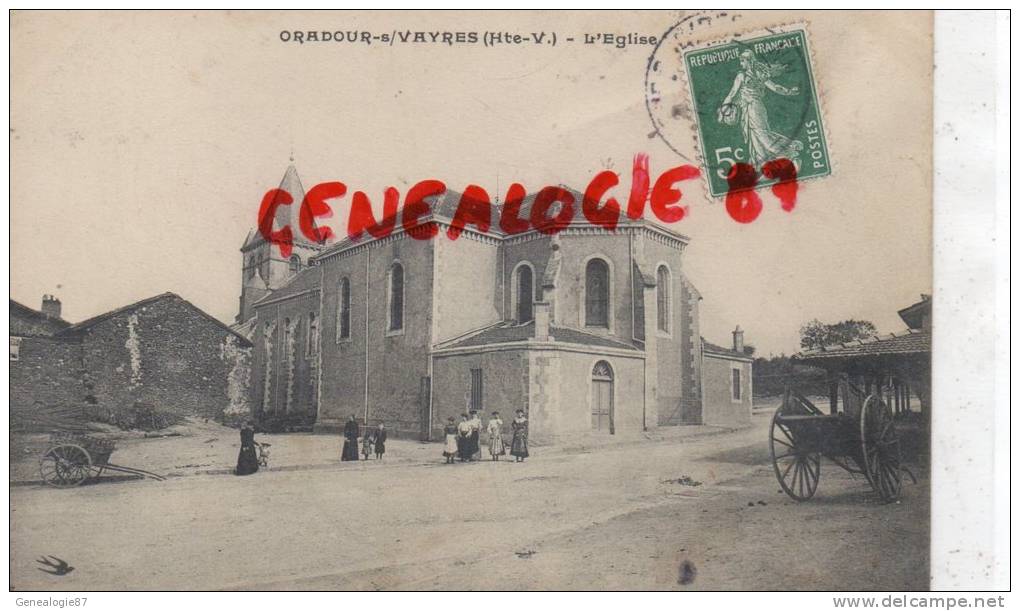 87 - ORADOUR SUR VAYRES - L' EGLISE - Oradour Sur Vayres