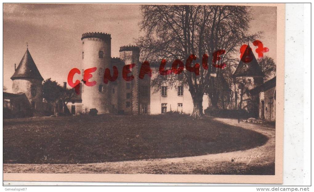 87 - ORADOUR SUR VAYRES  - LE CHATEAU DE CROMIERES - SEPIA - THEOJAC - Oradour Sur Vayres