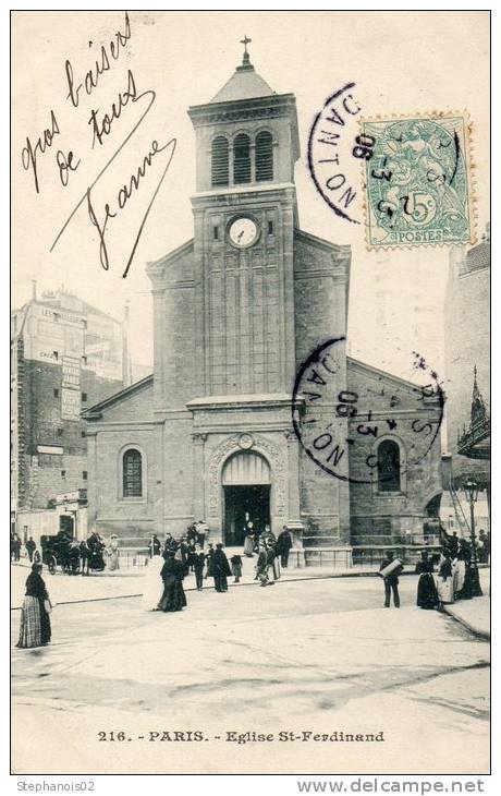 75.Paris.Eglise Saint Ferdinand - Churches