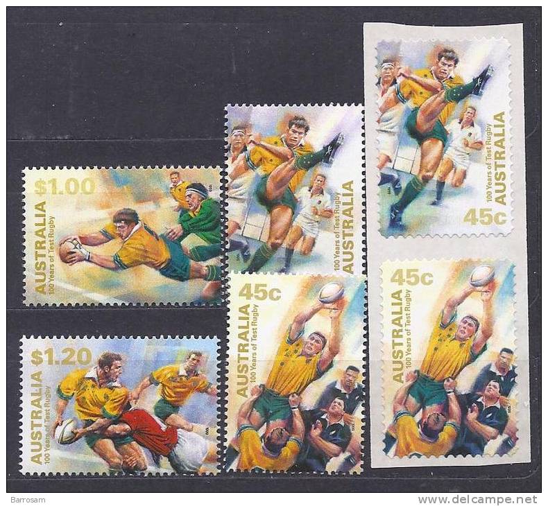 Australia1999: RUGBY Michel1825-30 Mnh** - Rugby