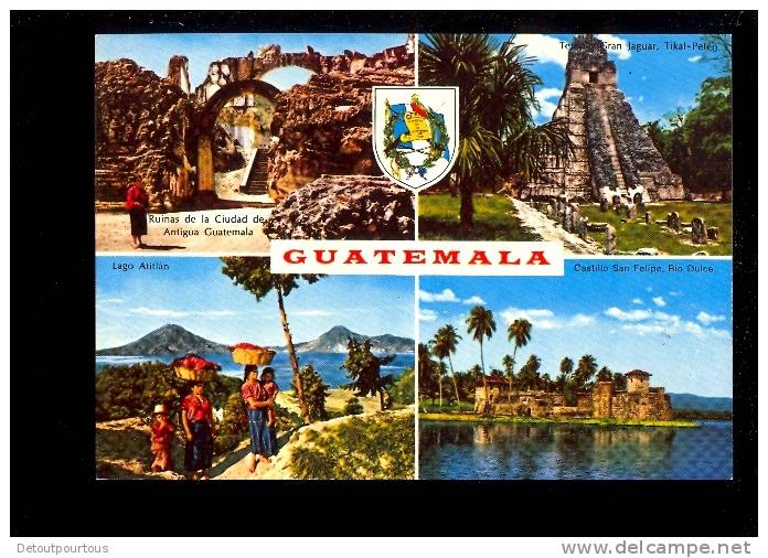 GUATEMALA Ruinas De La Ciudad Antigua Templo Gran Jaguar Tikal Peten Castillo San Felipe Lago Atitlan - Guatemala