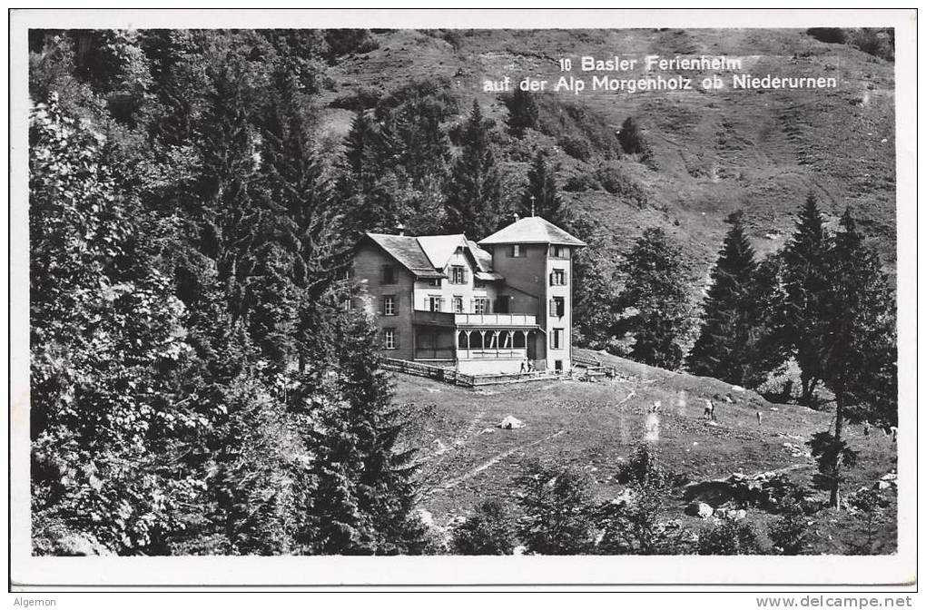 6796 - Basler Ferienheim Auf Der Alp Morgenholz Ob Niederurnen (trous D´épingle) - Niederurnen