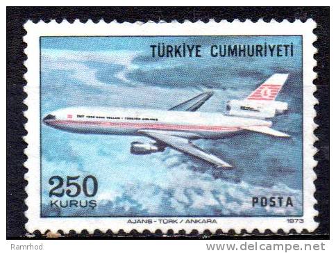 TURKEY 1973 Air. -  250k. - Douglas DC-10   FU - Poste Aérienne